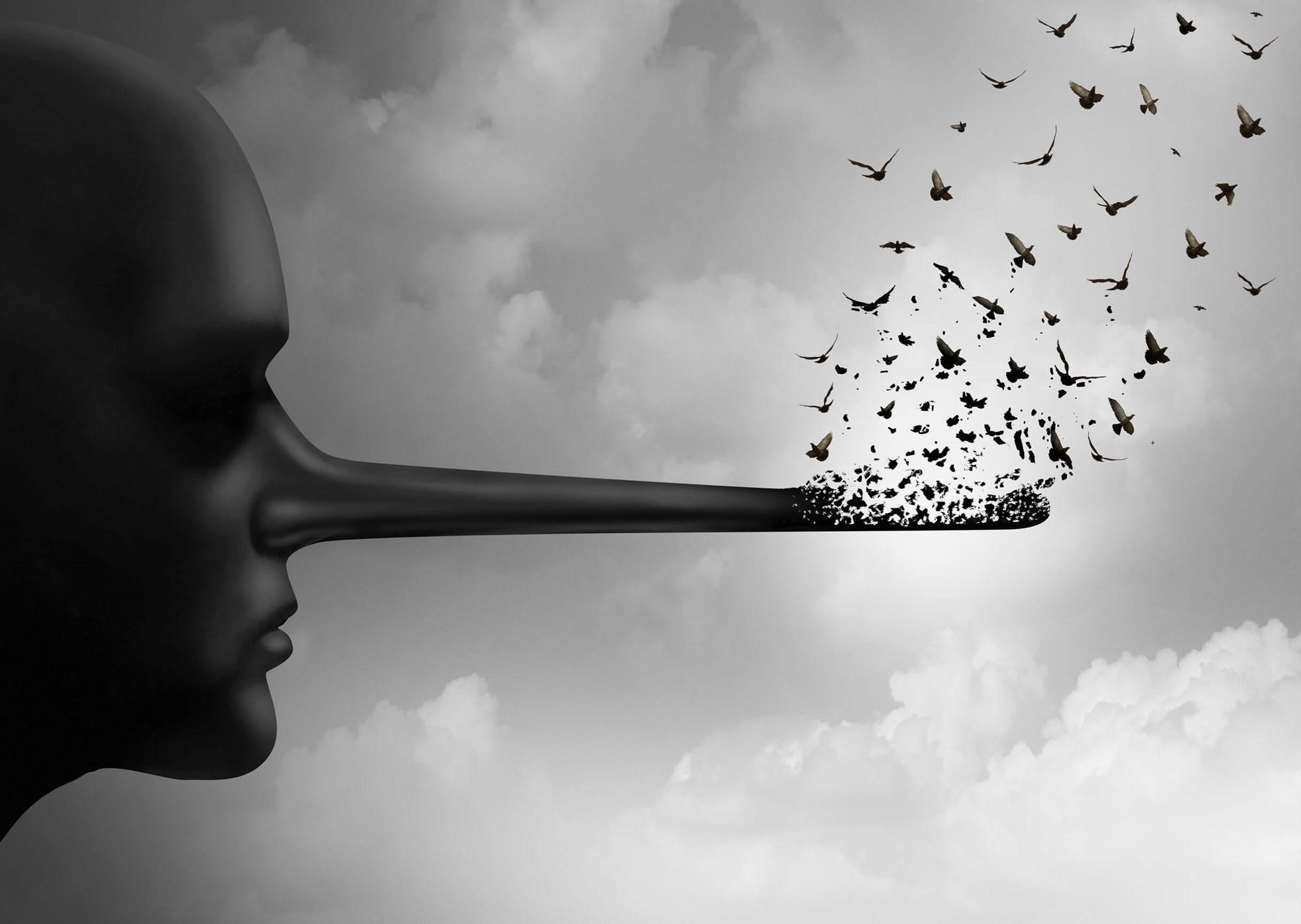 Long nose, honesty image